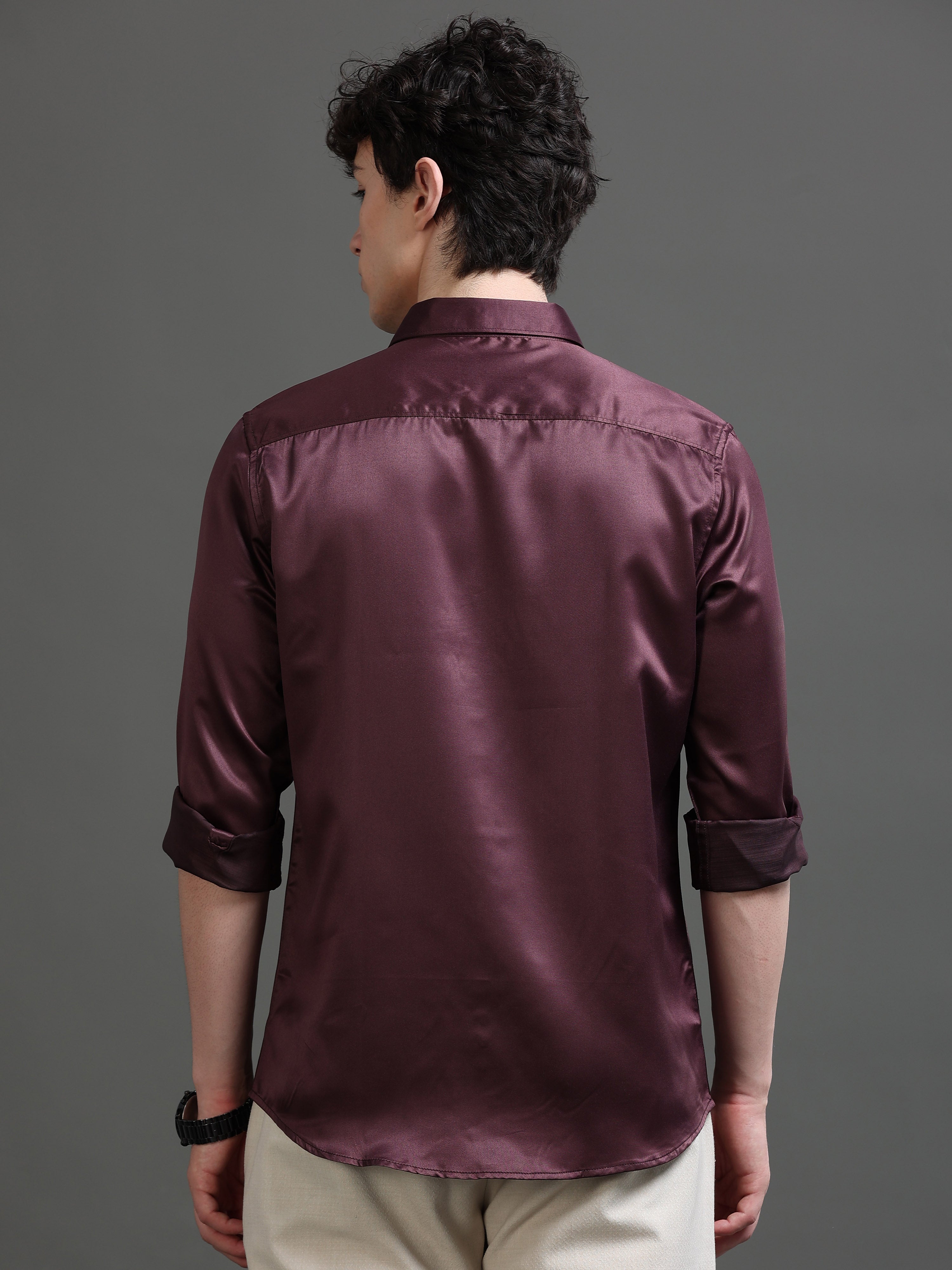 Men Copper Solid Shirt