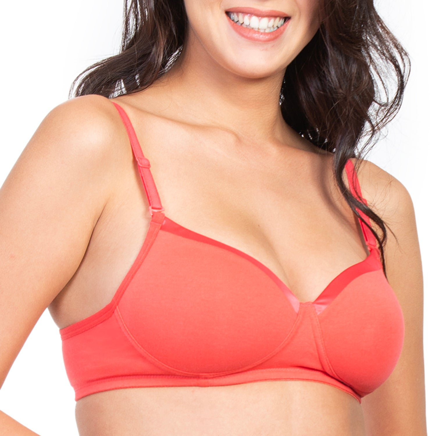 Padded, Non-Wired 3/4th Coverage T-Shirt Bra