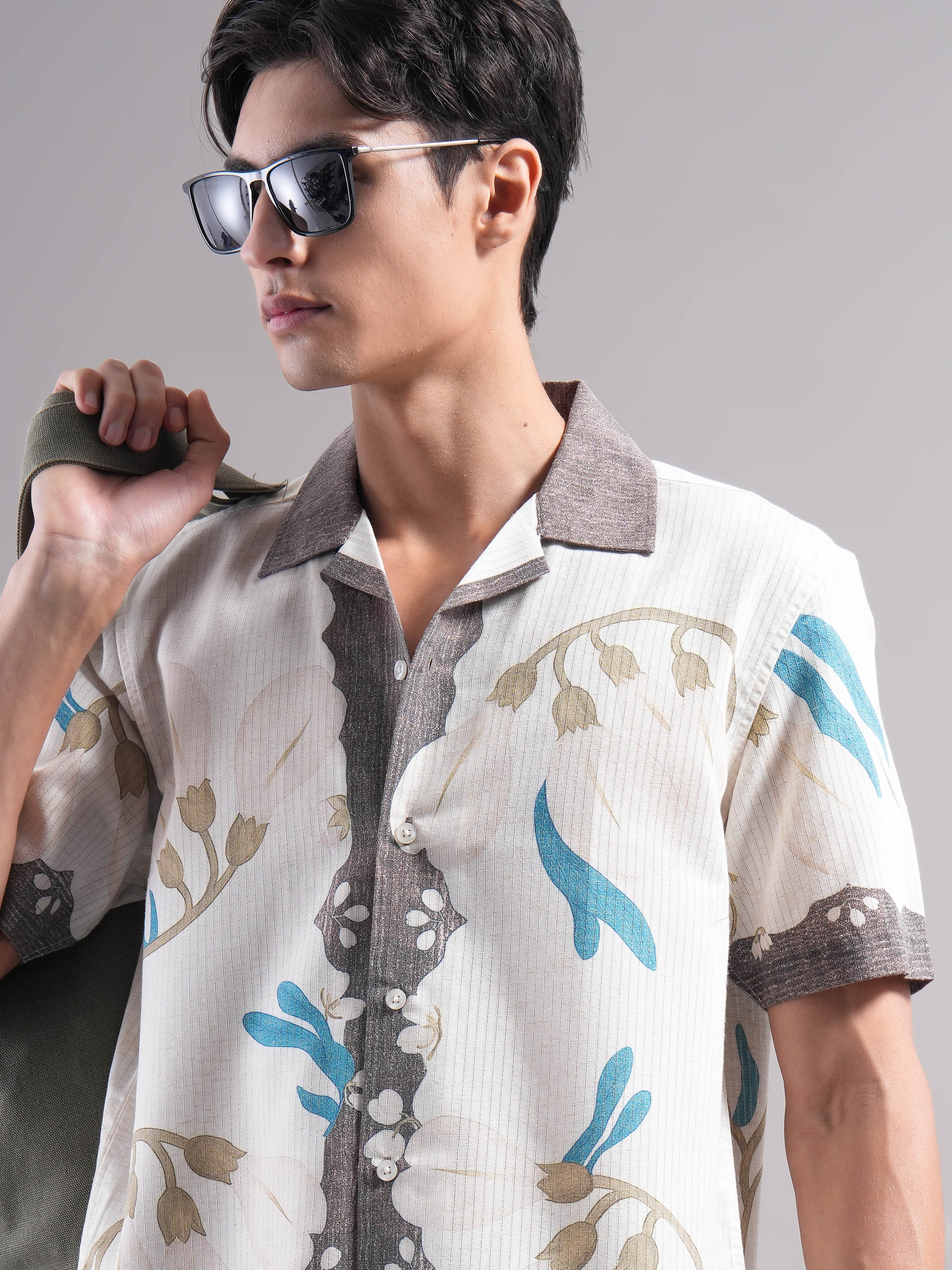 Men Polyester Printed Shirts