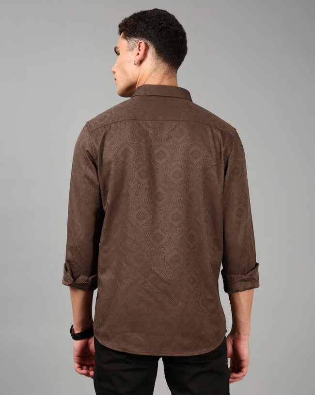 Men Brown Casual Shirt