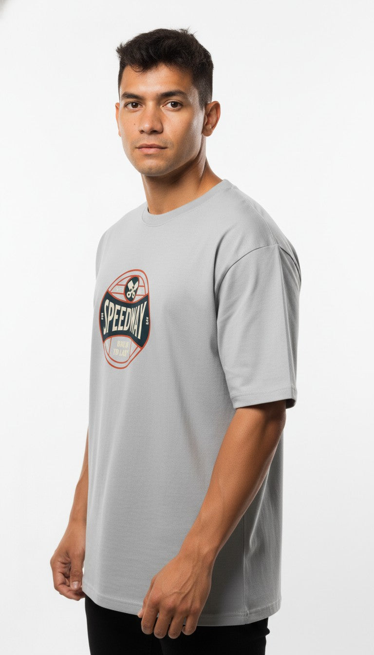 Men Oversized Cotton Printed T-Shirt