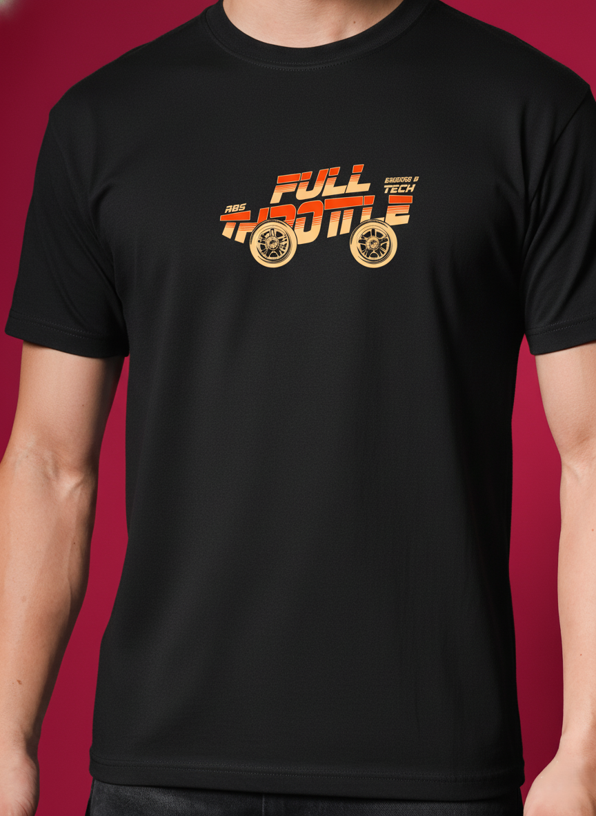 Men Round Neck Cotton T-Shirt