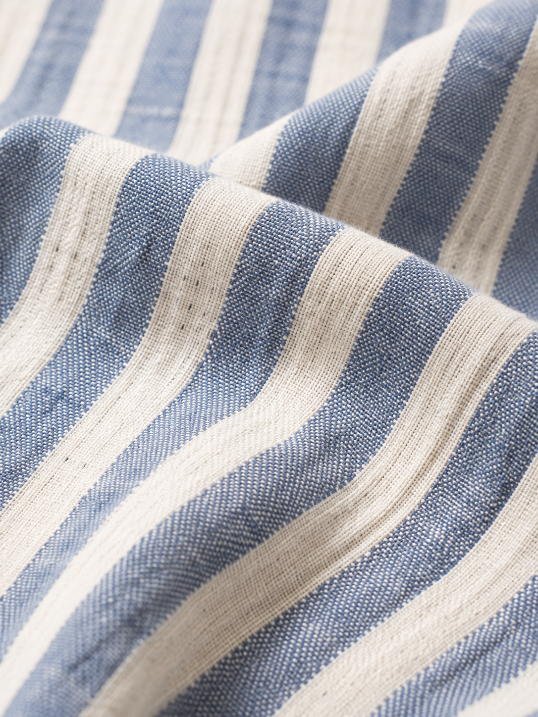 Women Blue & White Stripe Casual Shirt