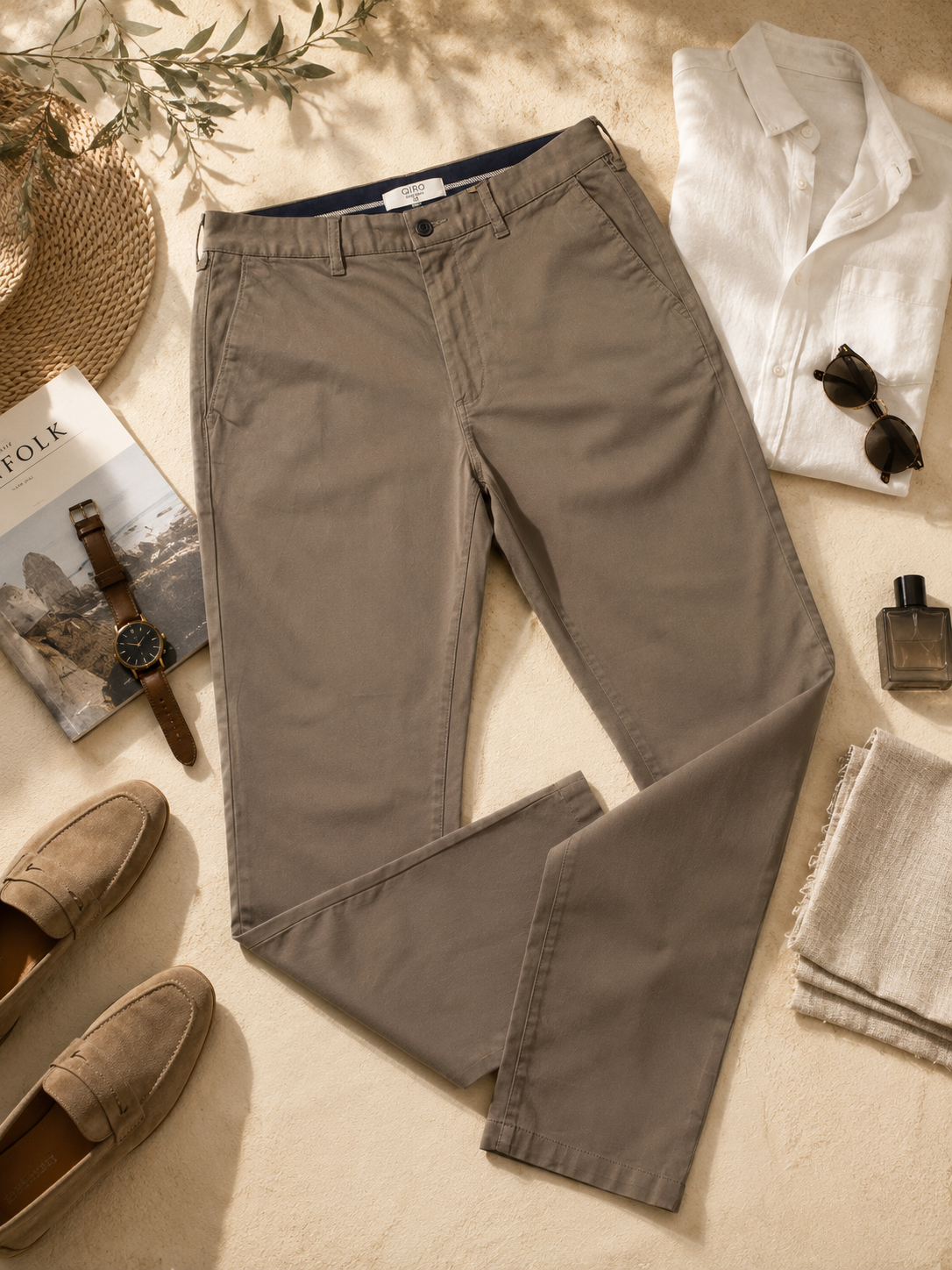 Men Brown Contemporary Chino Trousers