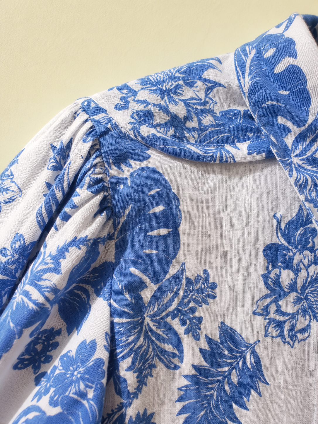 Women Blue Printed Tier Dress