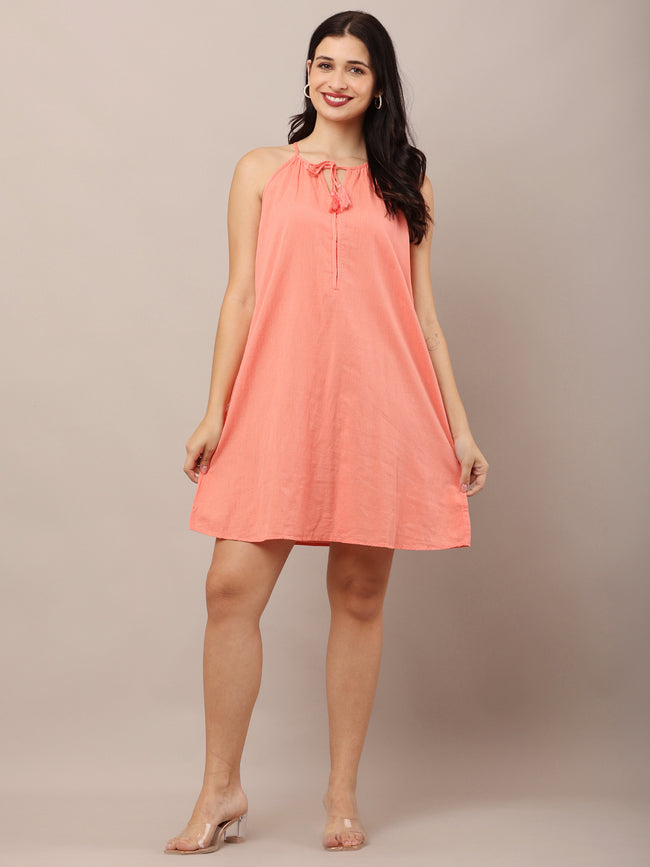 Women Pink A-Line Dress