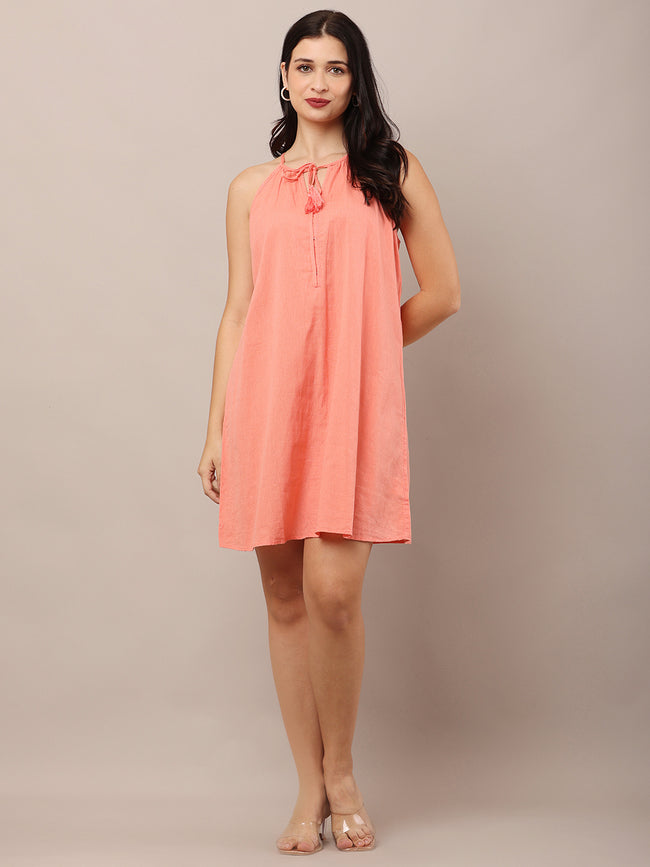 Women Pink A-Line Dress