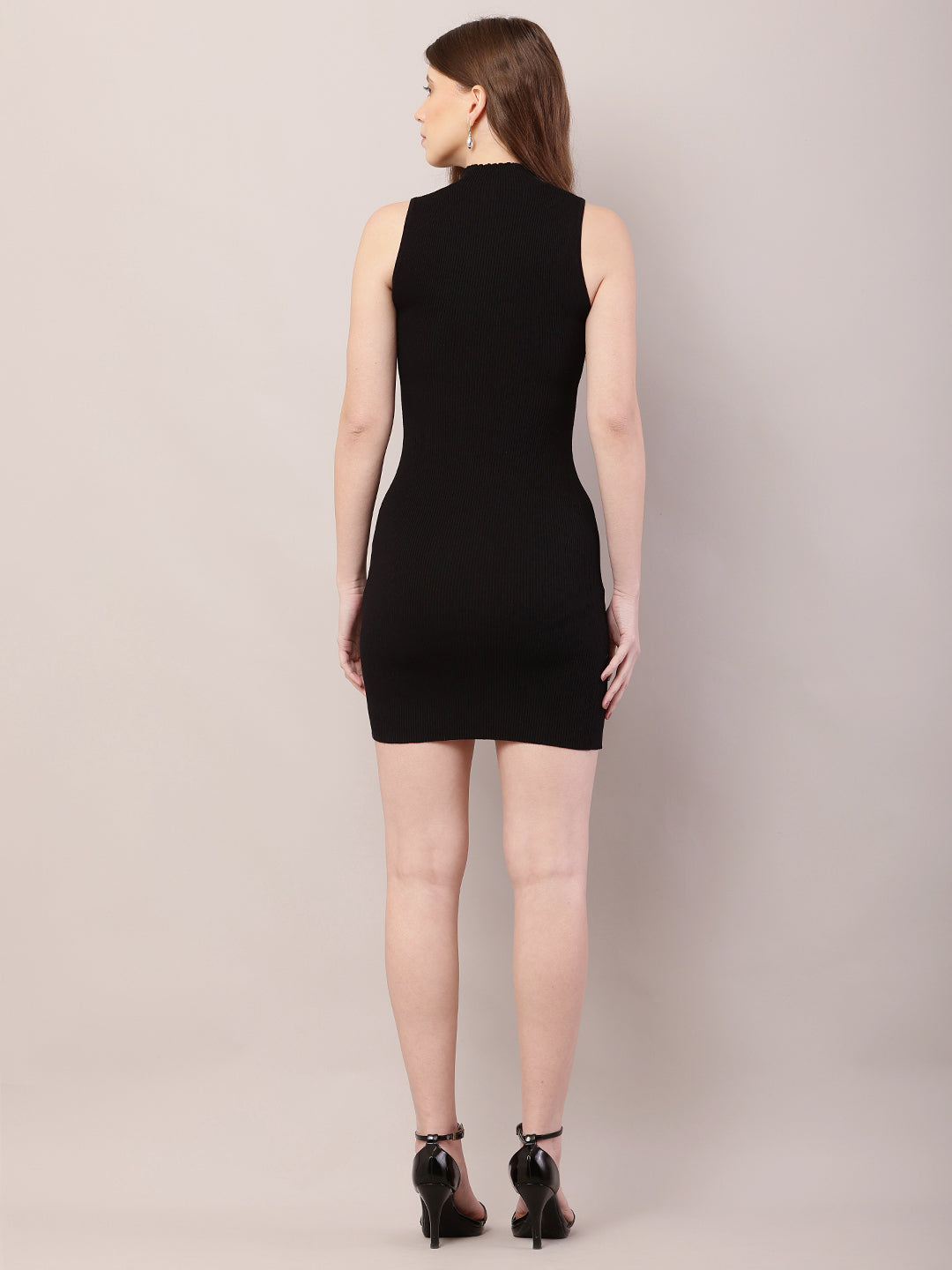 Women  Black Bodycon Dress