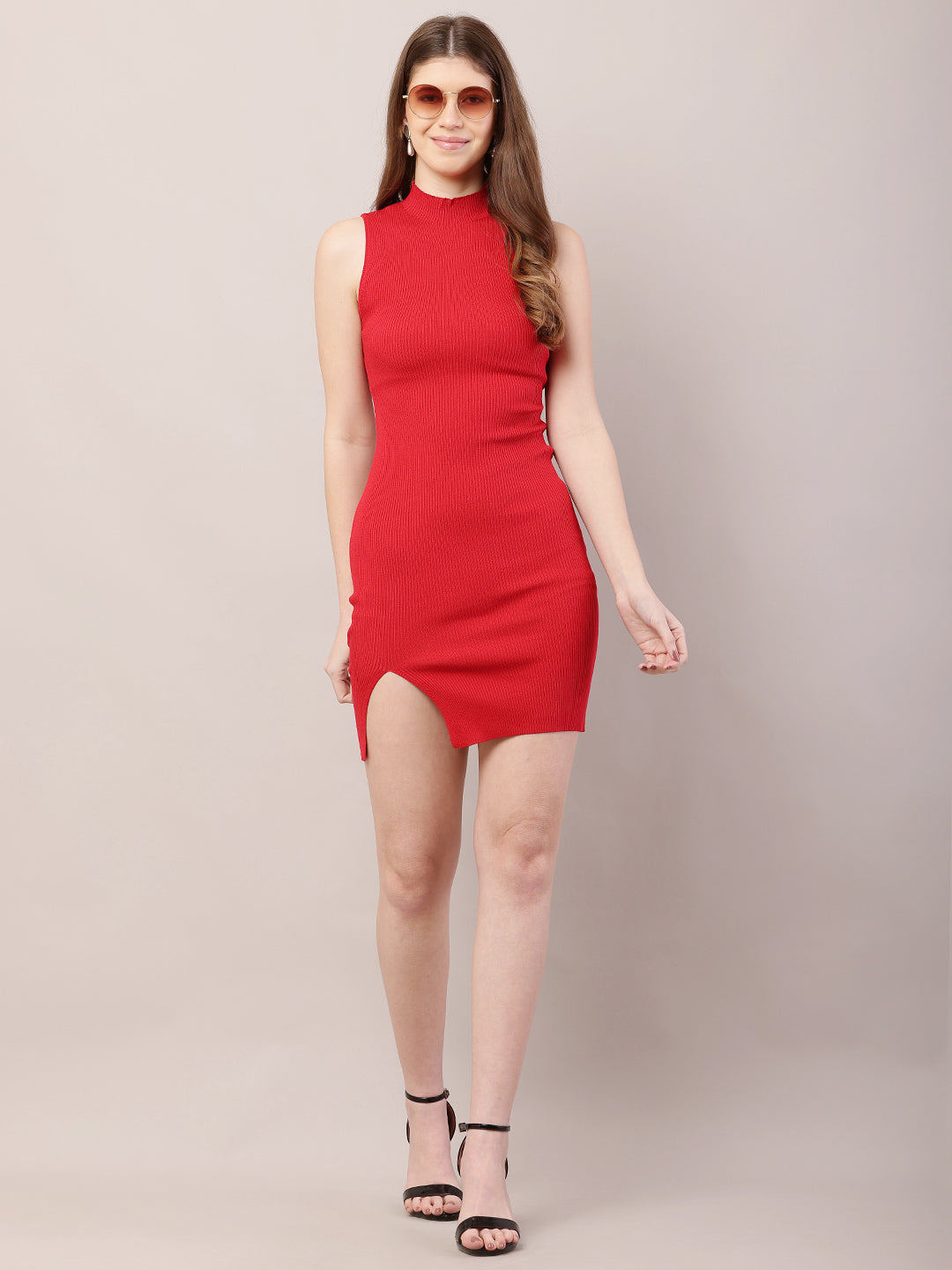 Women  Red Bodycon Dress