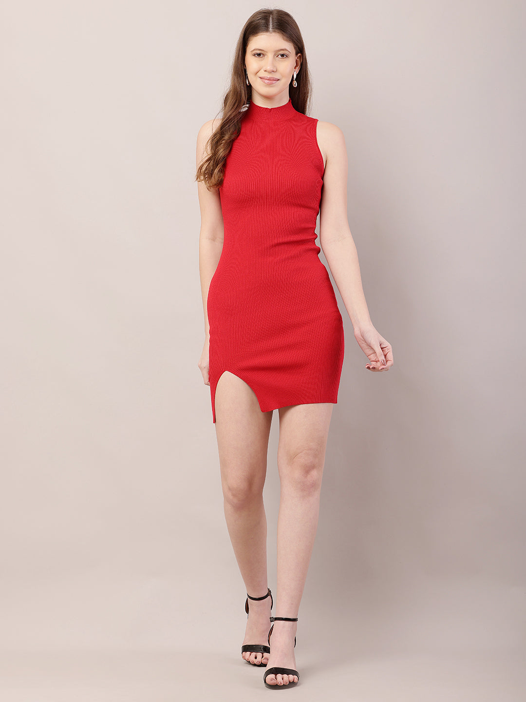 Women  Red Bodycon Dress