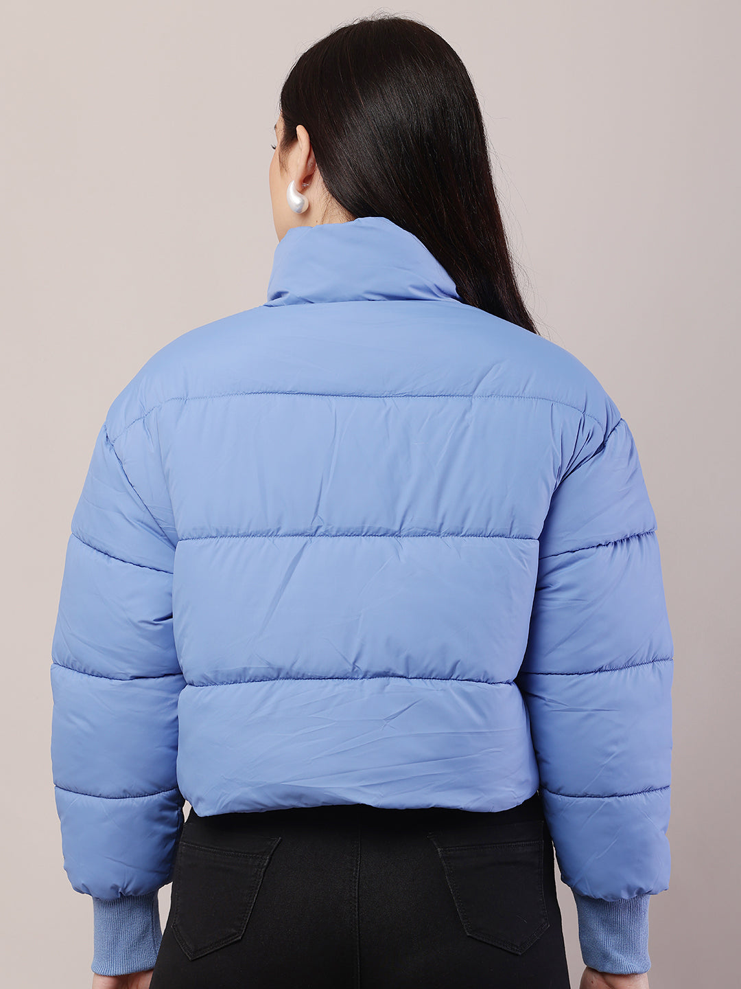 Women  Blue Puffer Jacket