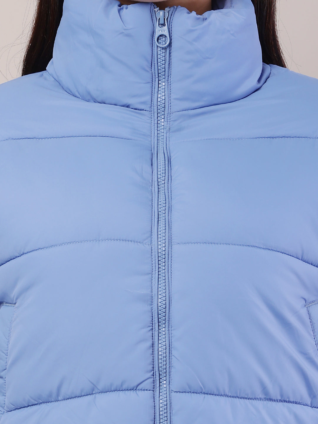 Women  Blue Puffer Jacket