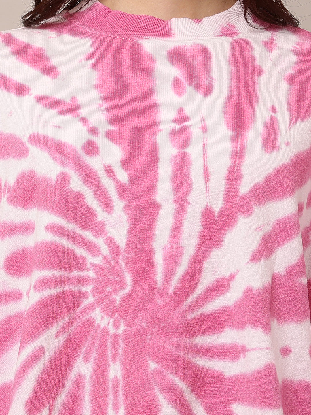 Women Tie-Dye Turtle Neck Oversized Sweatshirt