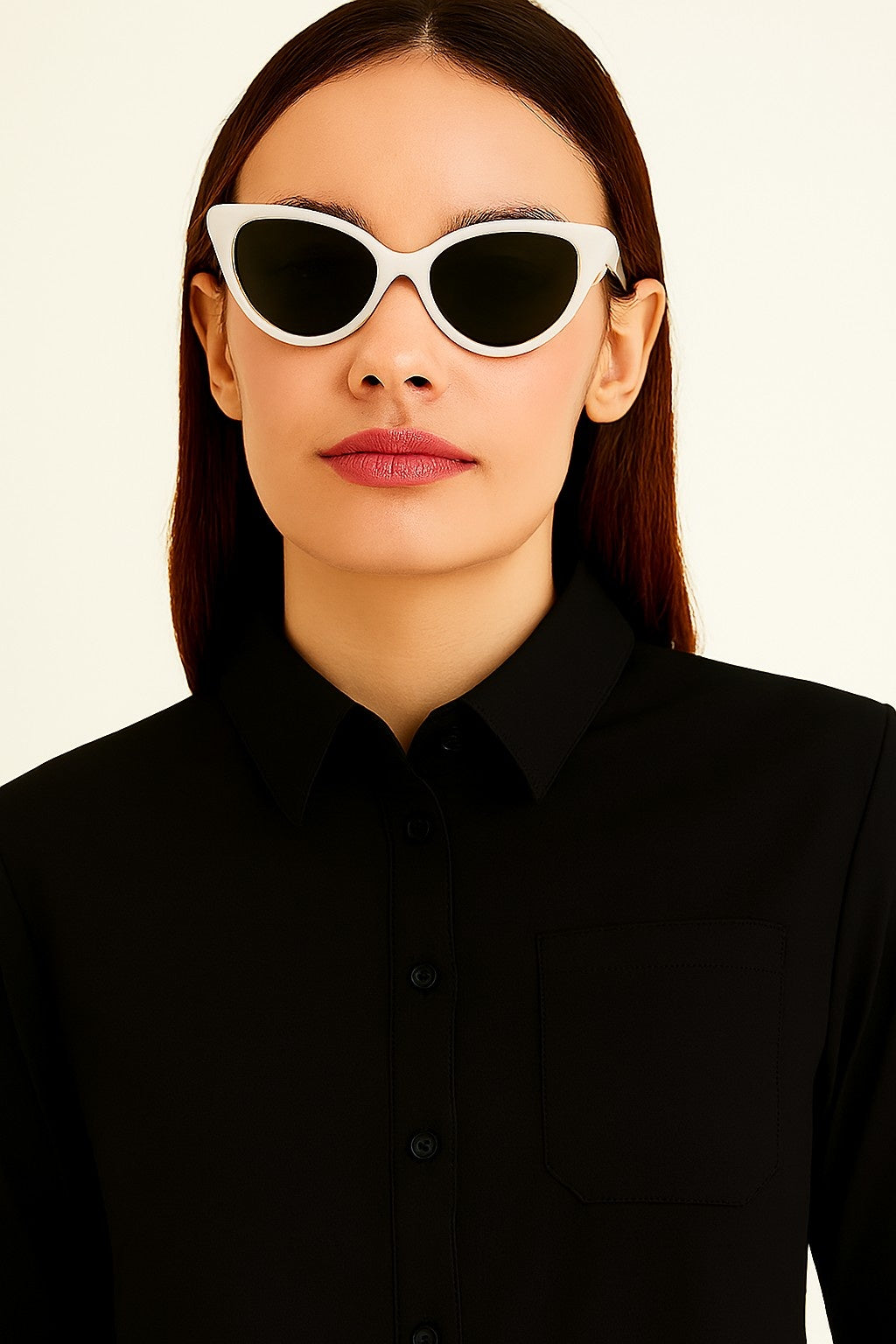 Women Cotton Black Classic Shirt