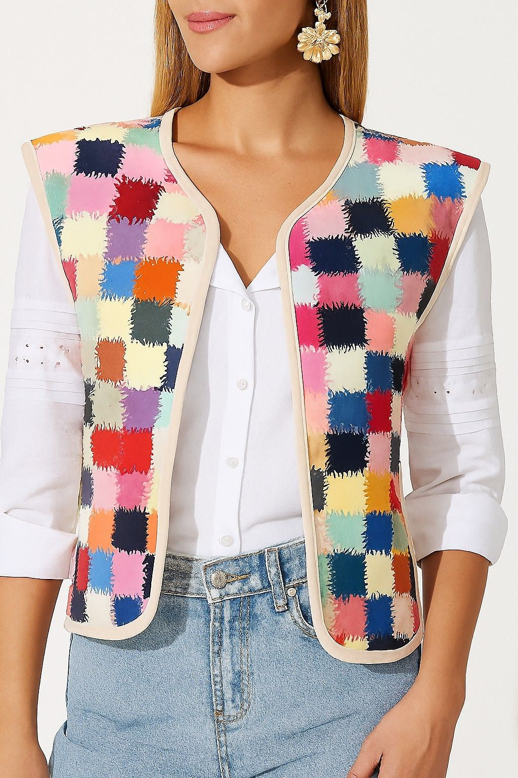 Women Multi Cotton Jacket