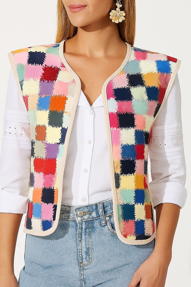 Women Multi Cotton Jacket