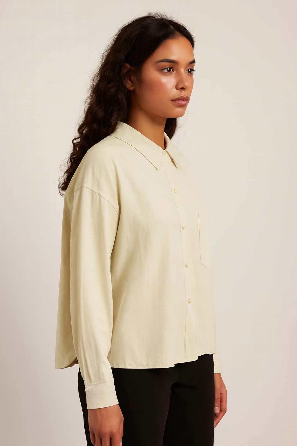 Women Beige Viscose Shirt