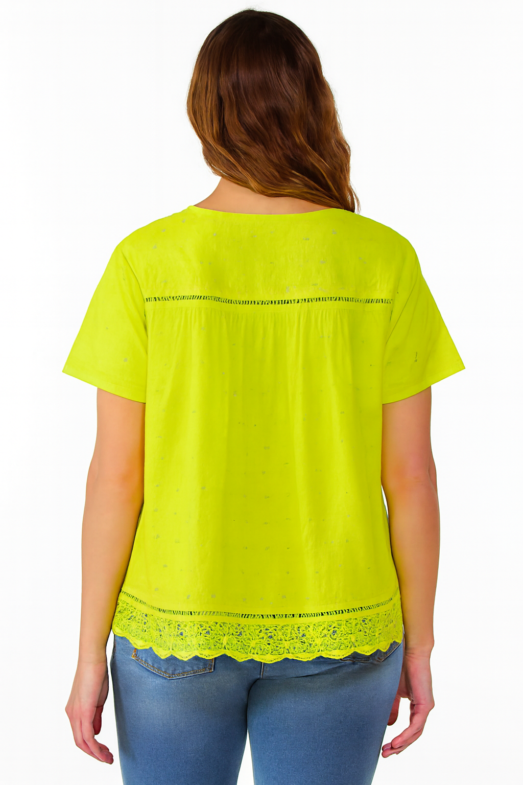 Women Green Solid Cotton Top