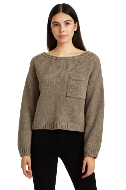 Women Green Acrylic Knitted Sweater