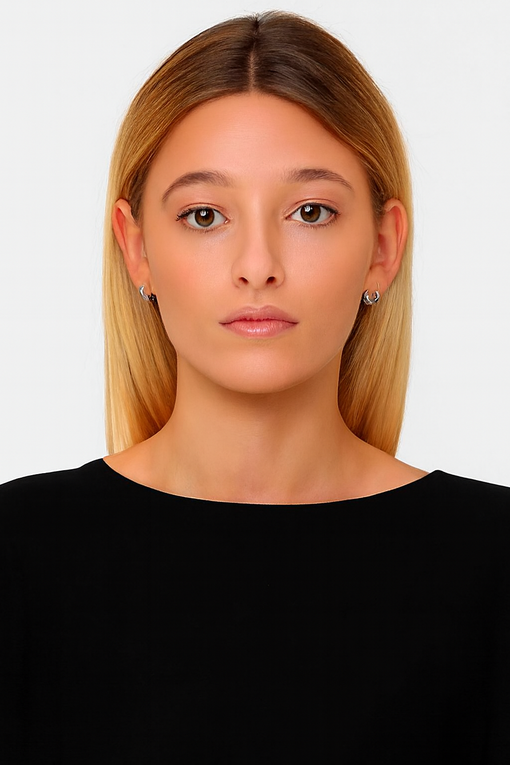 Women Black Poncho Acrylic Sweater Top