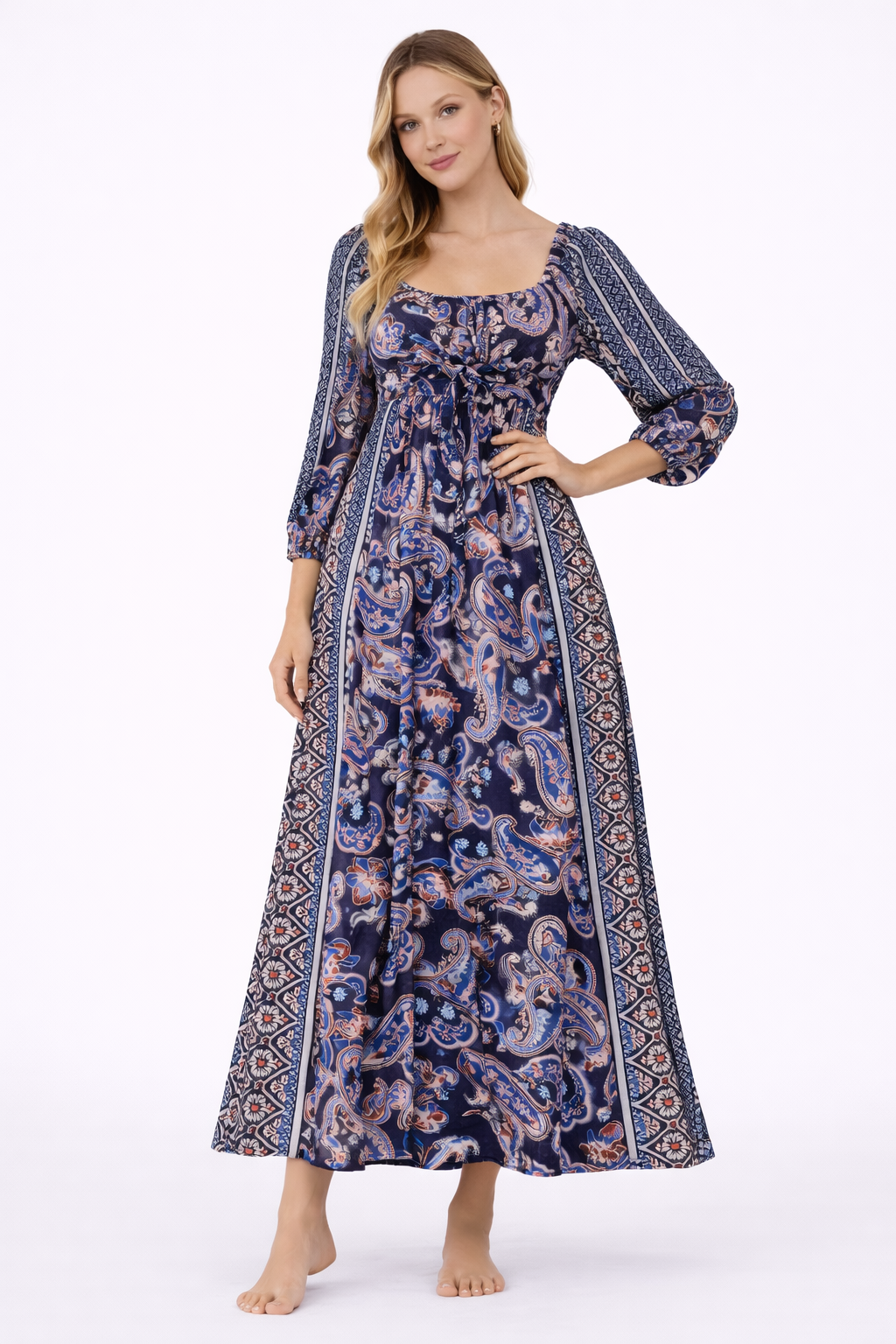 Women Multicolour Printed Maxi Dress