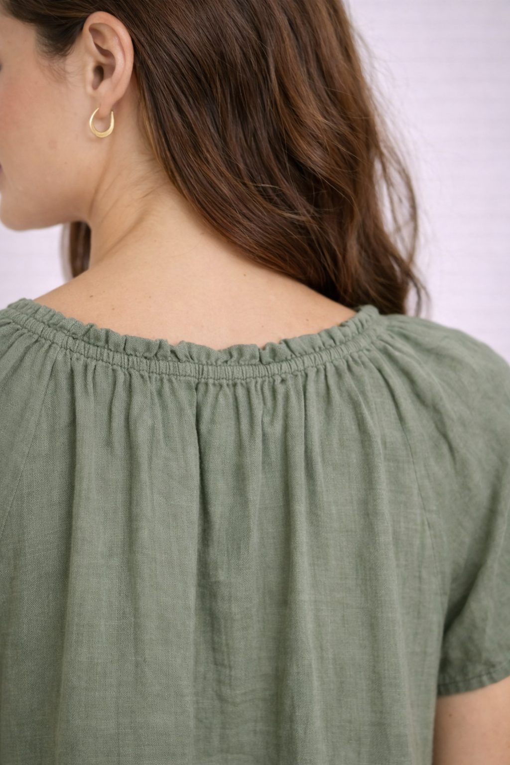 Women Green Cotton Dress
