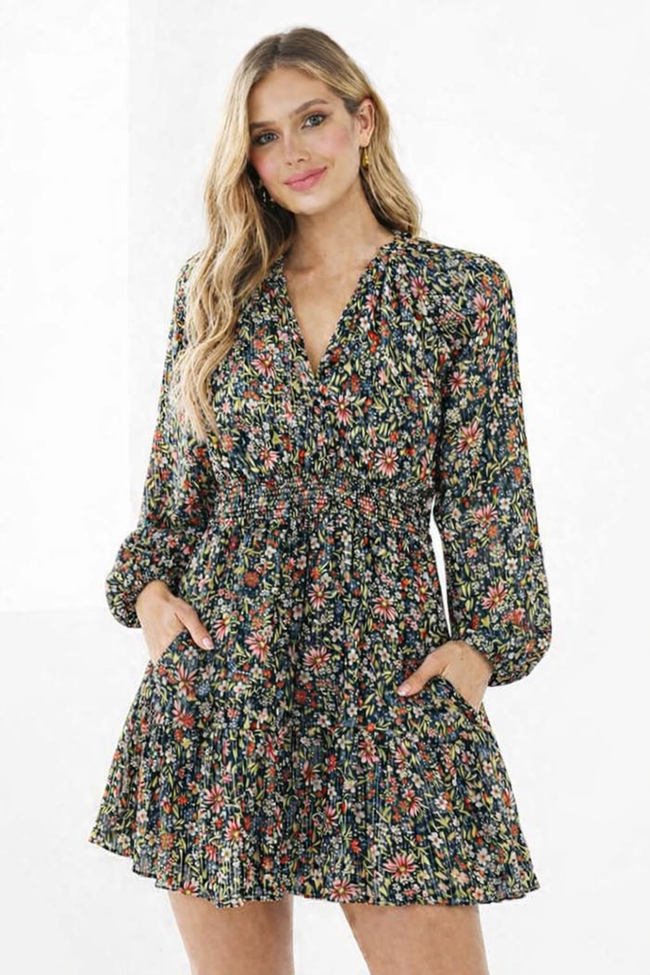 Women Multi Printed Mini Dress