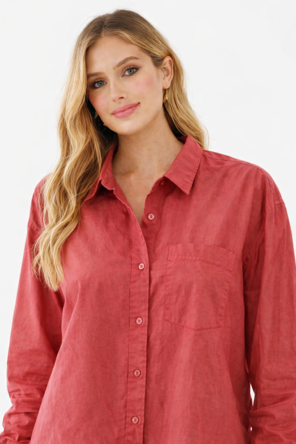 Women Rust  Casual Shirt
