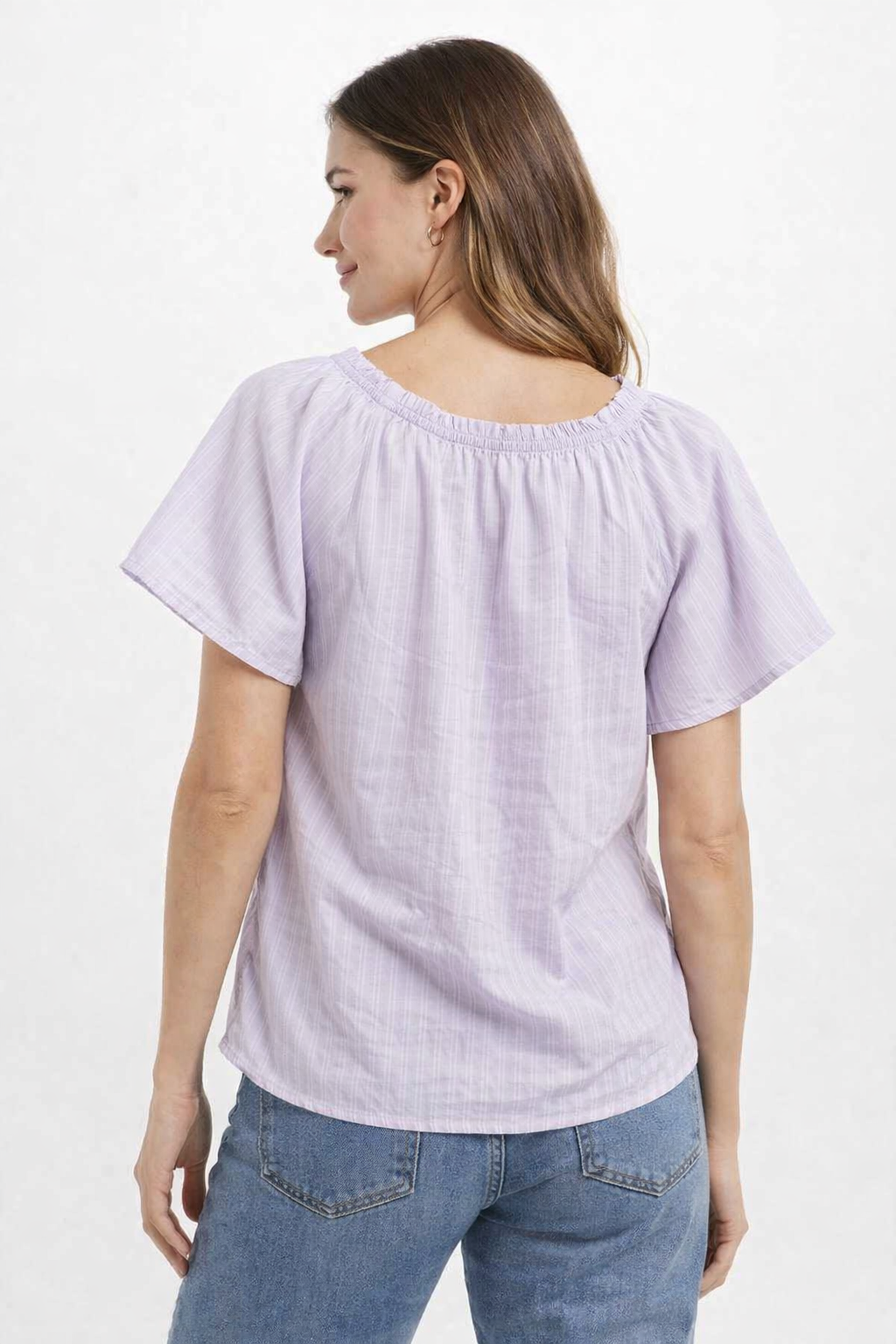 Women Purple Poncho Style Top