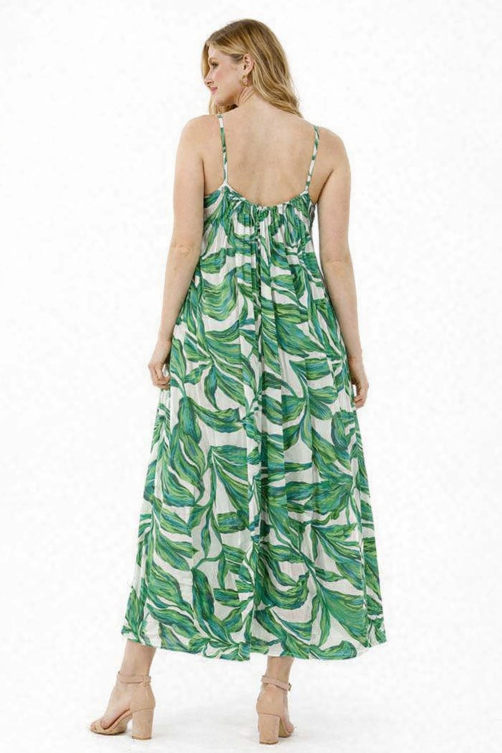 Women Green Printed Maxi Dress