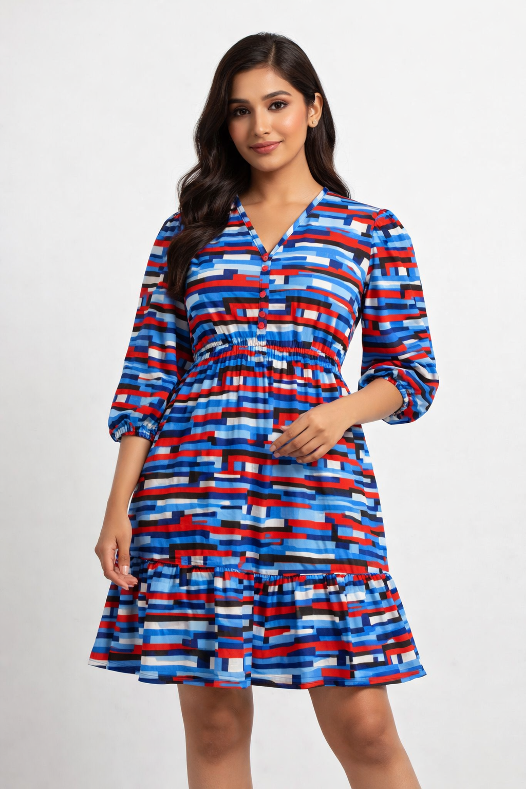 Women Multi Fit & Flare Dress