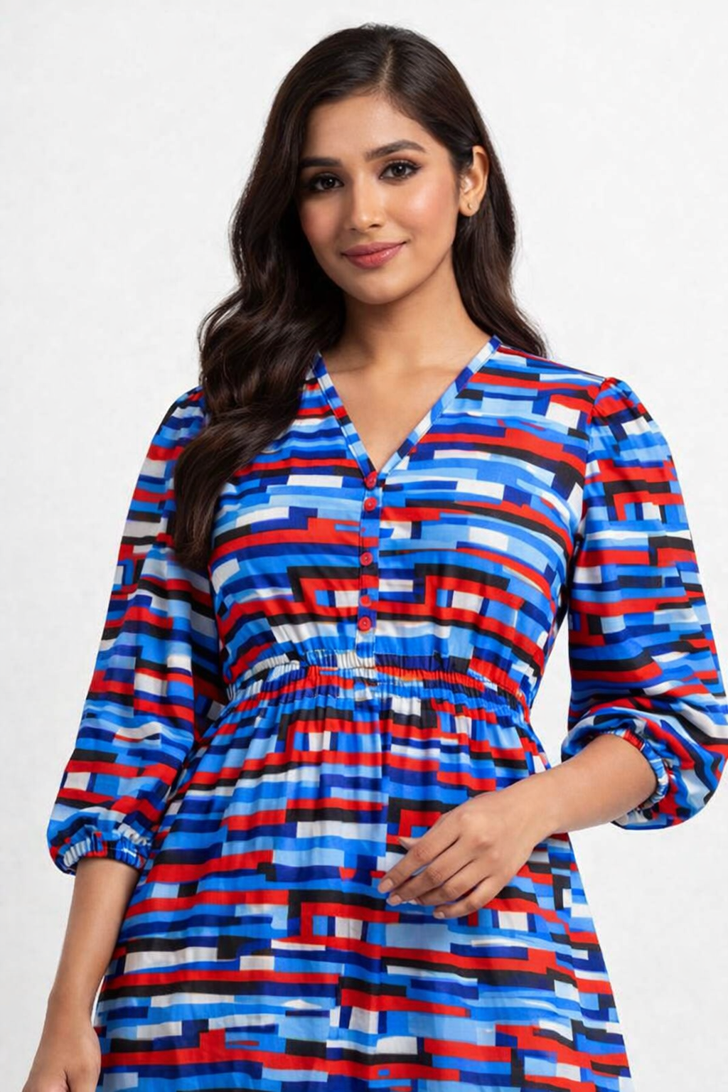Women Multi Fit & Flare Dress