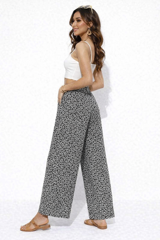 Women Black Wide Leg Pants