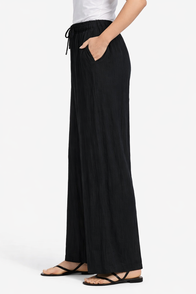 Women Black Wide Leg Pants