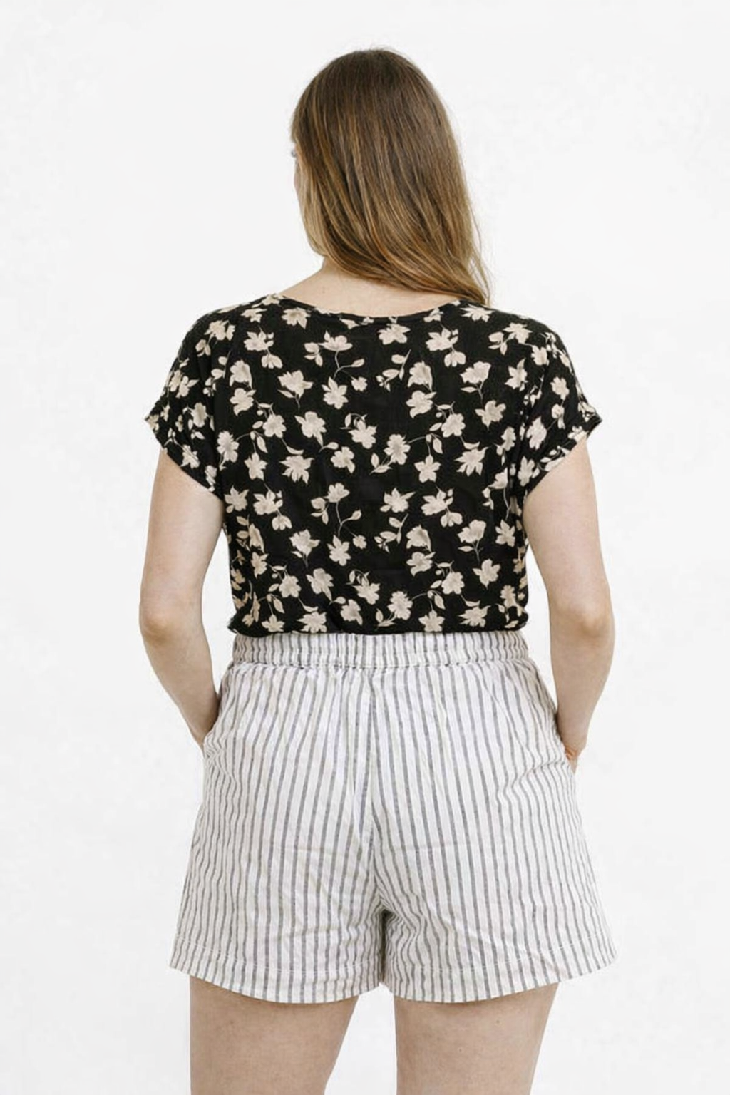 Women Cream Casual Shorts