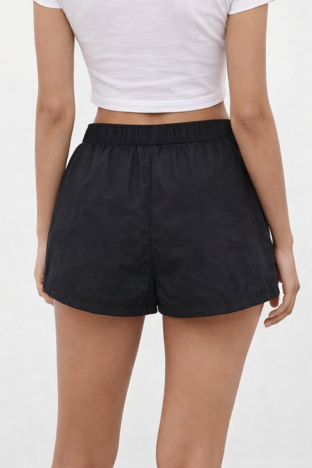 Women Black Casual Summer Shorts