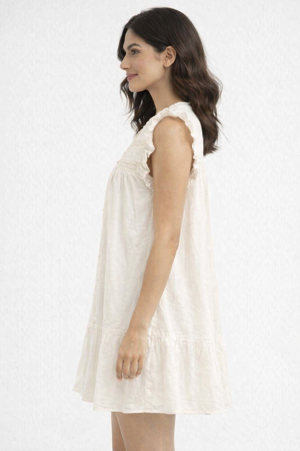 Women White A-Line Dress