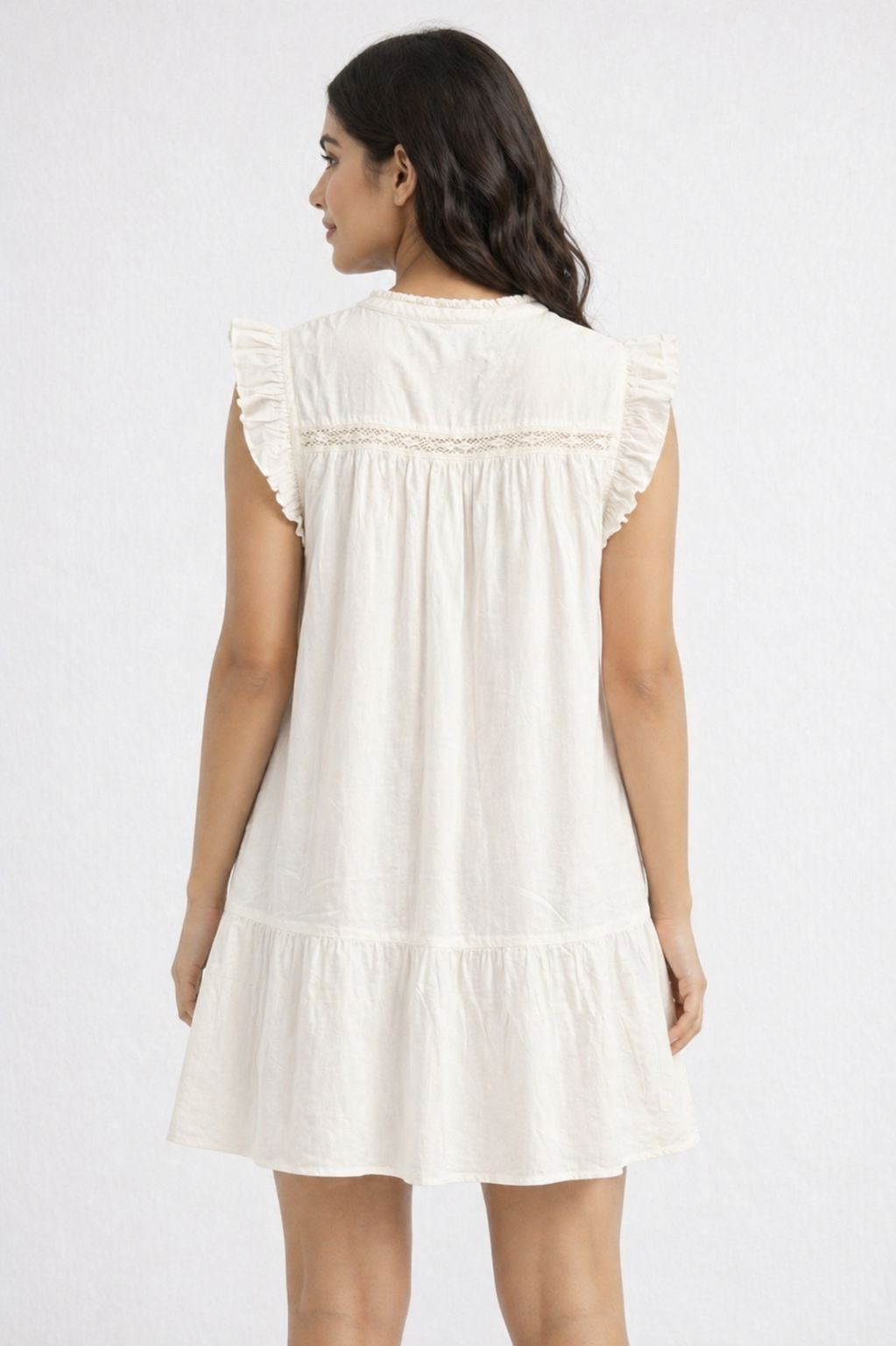 Women White A-Line Dress
