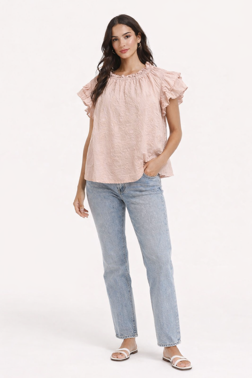 Women Pink Cotton Top