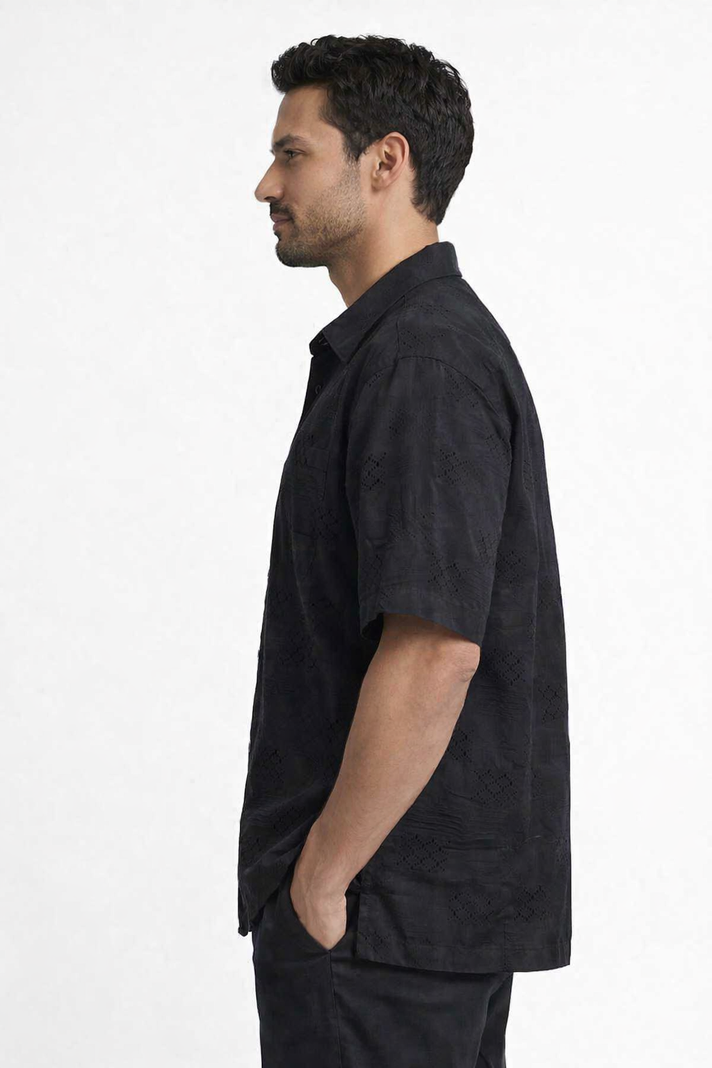 Men Black Casual Shirt
