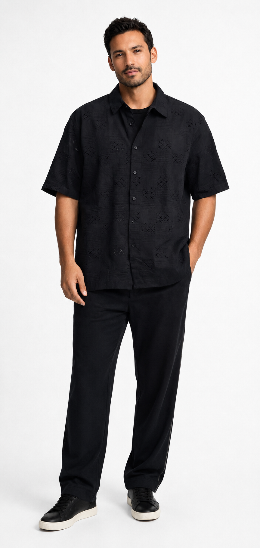Men Black Casual Shirt