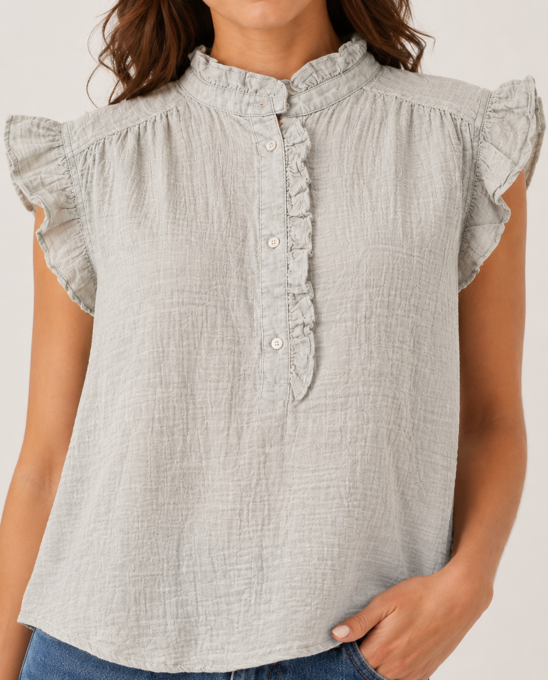 Women Grey  Casual Top