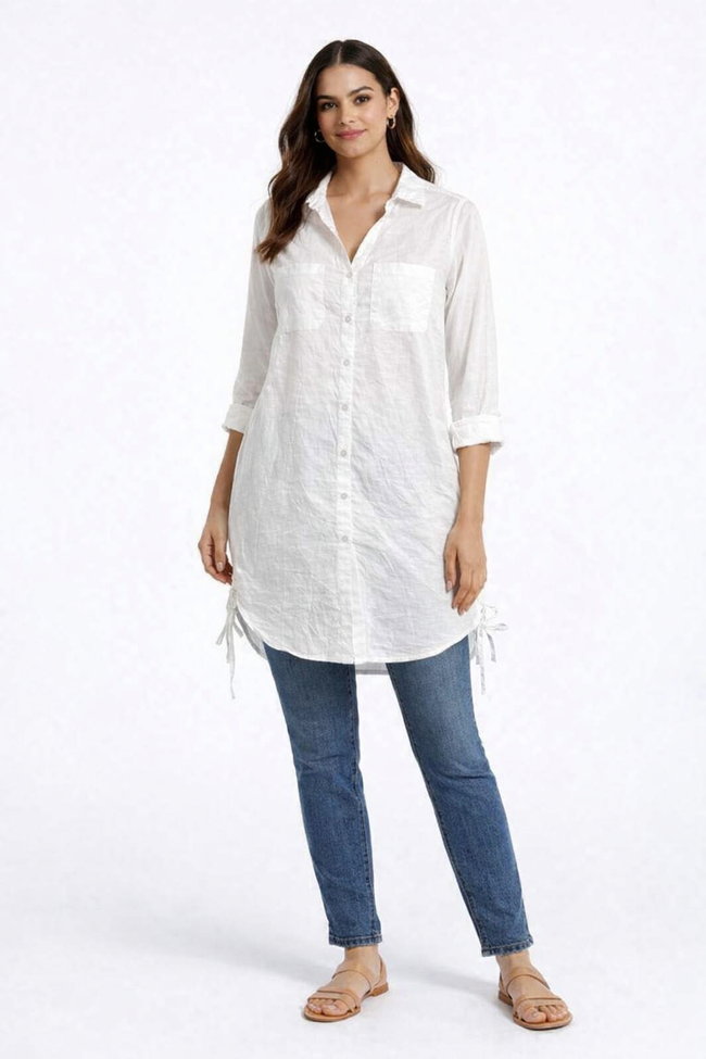 Women White Shirt Top