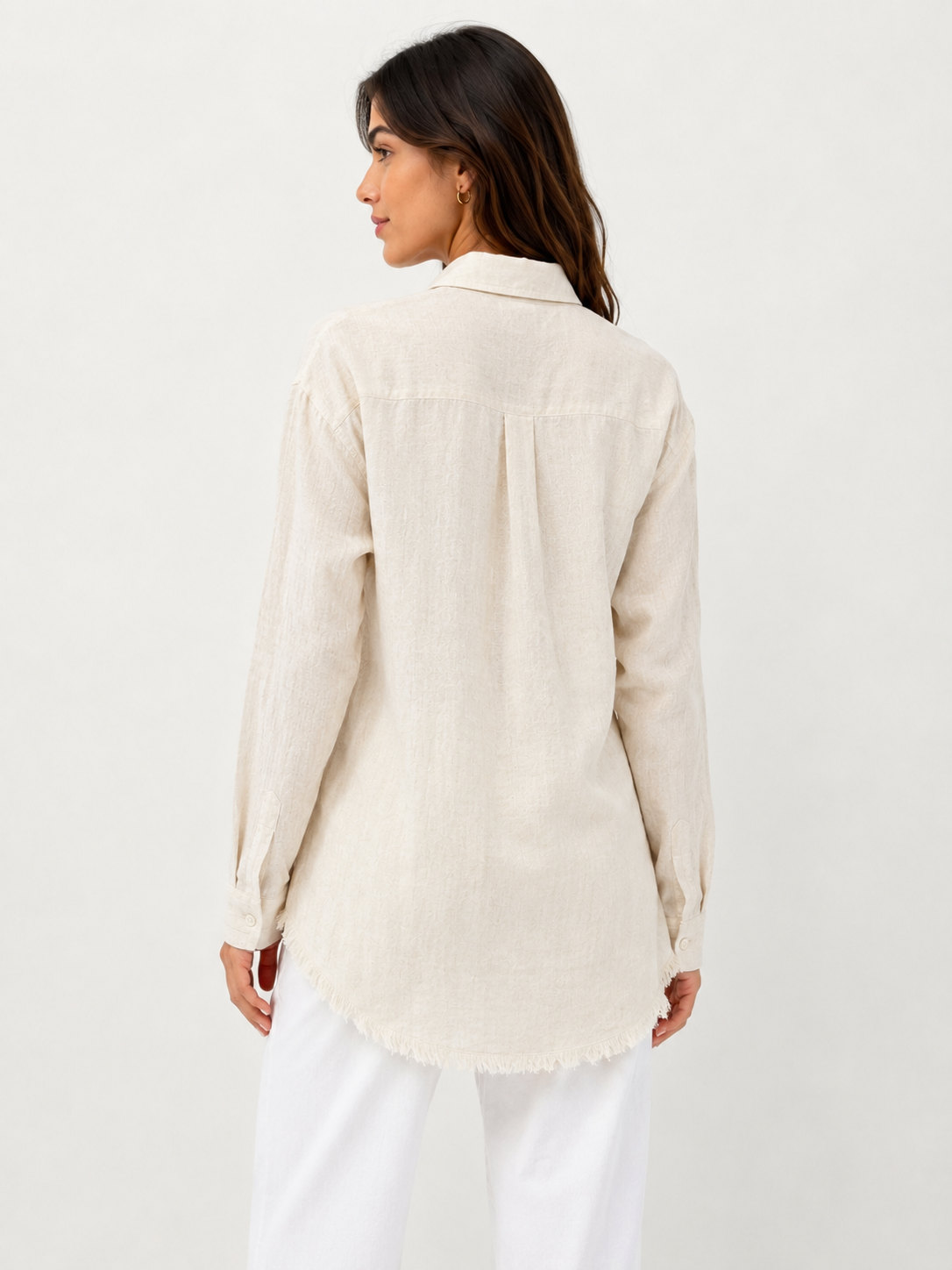 Women Cream Shirt Top