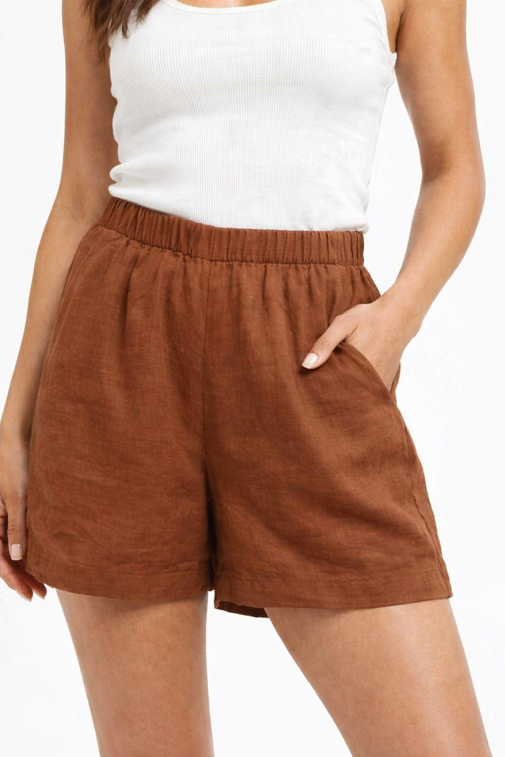 Women Brown Casual Shorts