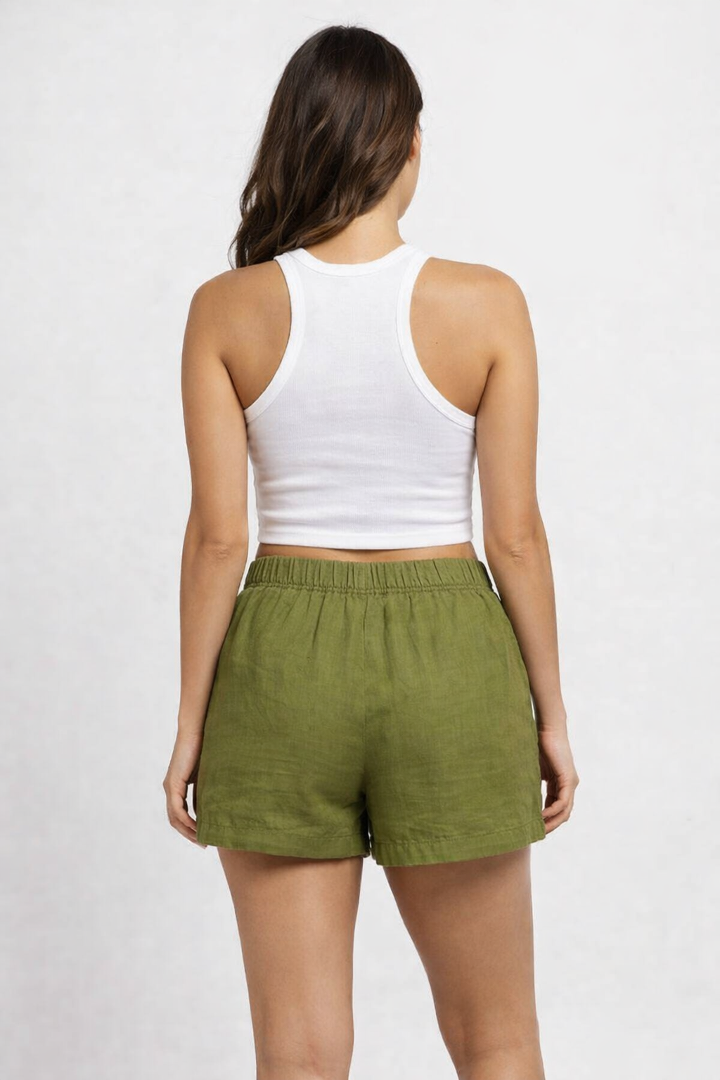 Women Green Casual Shorts