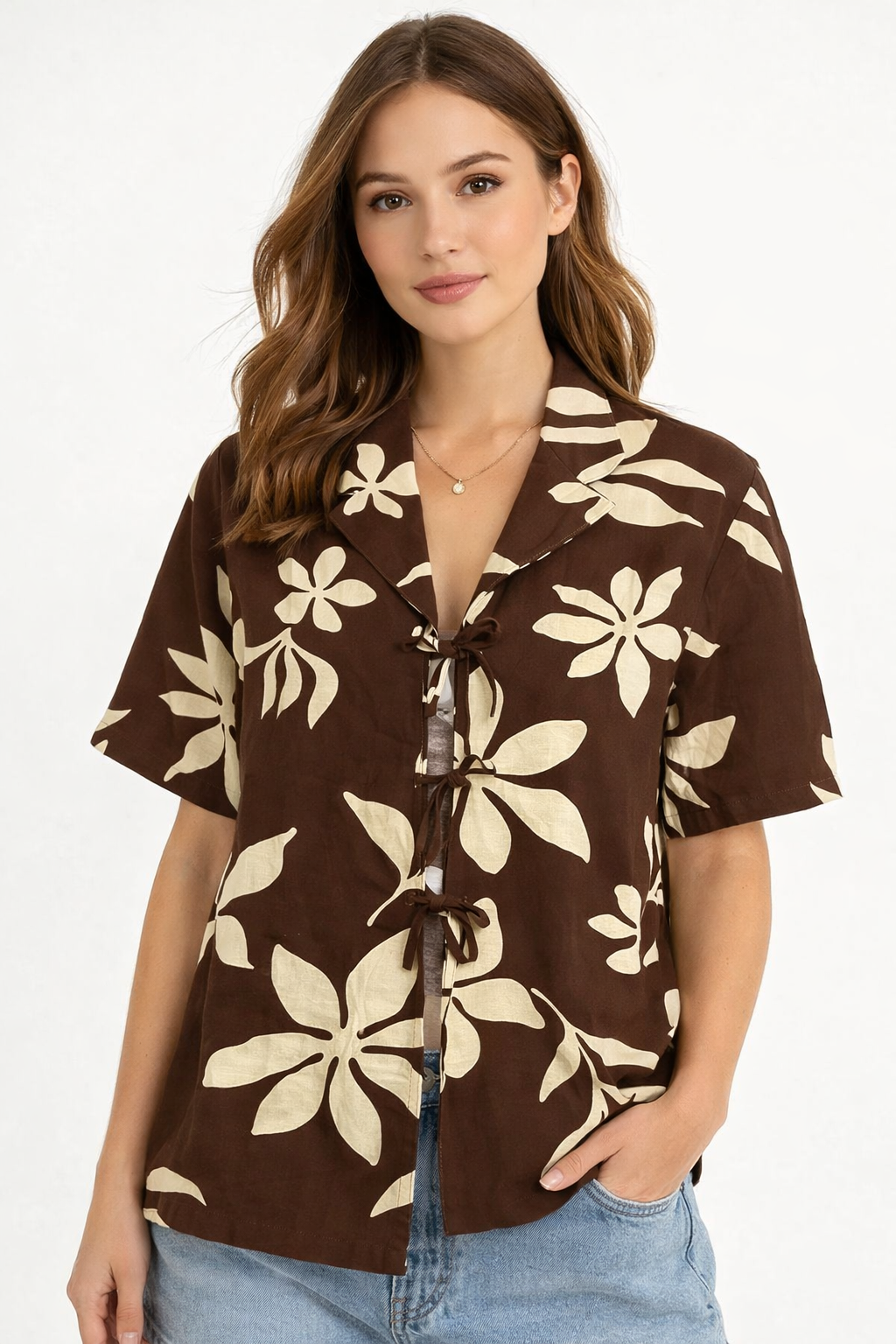 Women Brown Casual Shrug