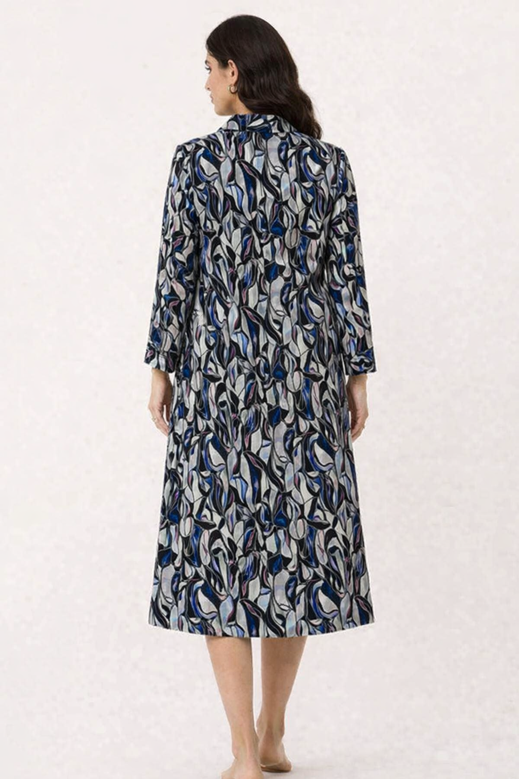 Women Multi Printed Midi Shirt Dress