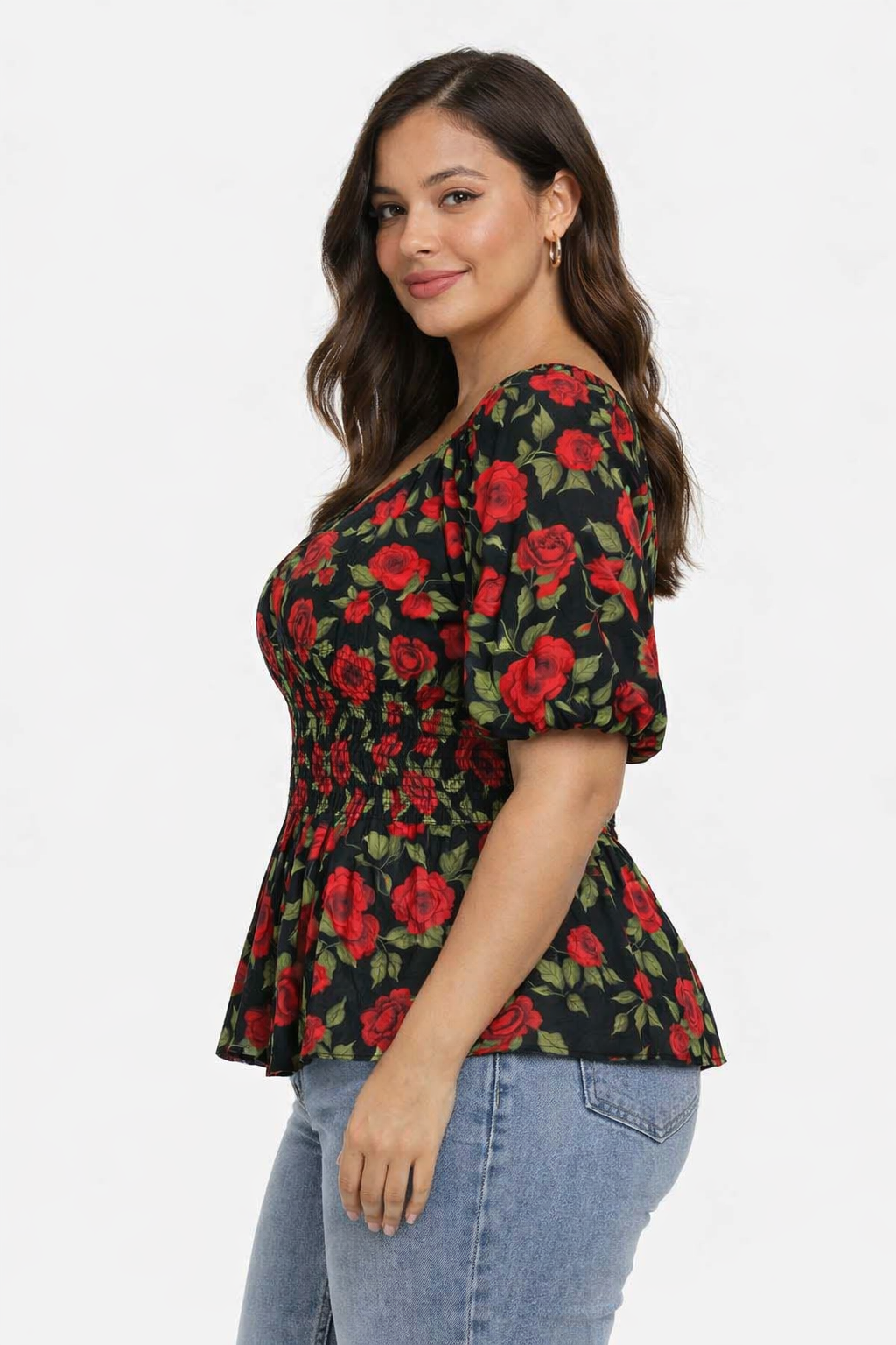 Women Multi  Smocked Cotton Top