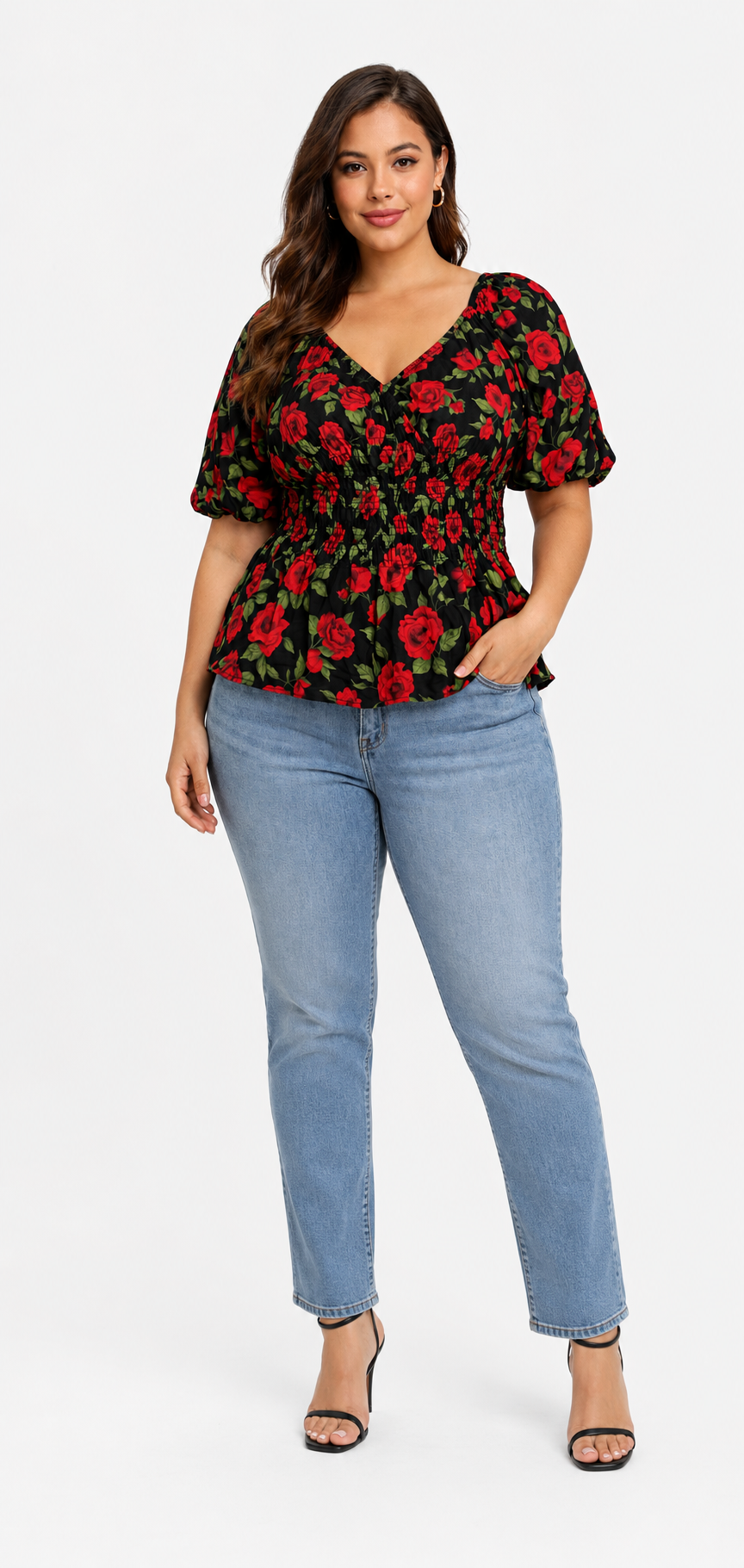 Women Multi  Smocked Cotton Top